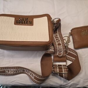 Brand New Steve Madden Crossbody Bag With Mayching Coin Purse